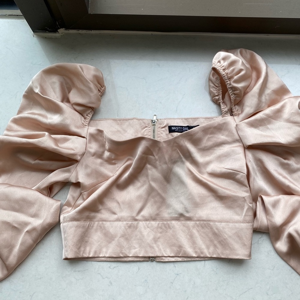 Blush crop top